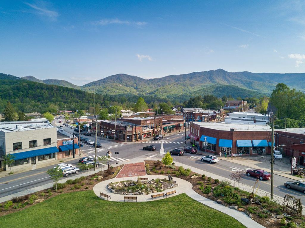 The town of Black Mountain, North Carolina